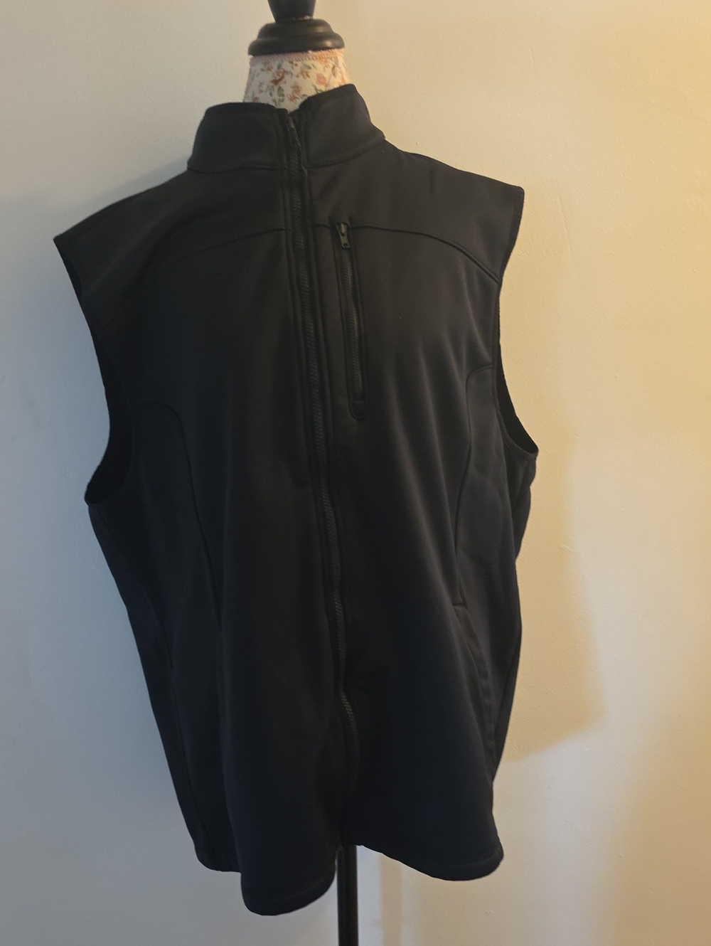 Hurley Black Softshell Zip-Up Vest 3xl